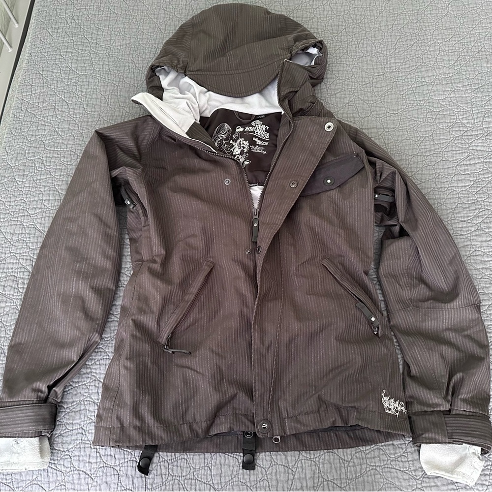 Billabong Outerwear Winter Collection Brown Hooded snowboarding Jacket women’s